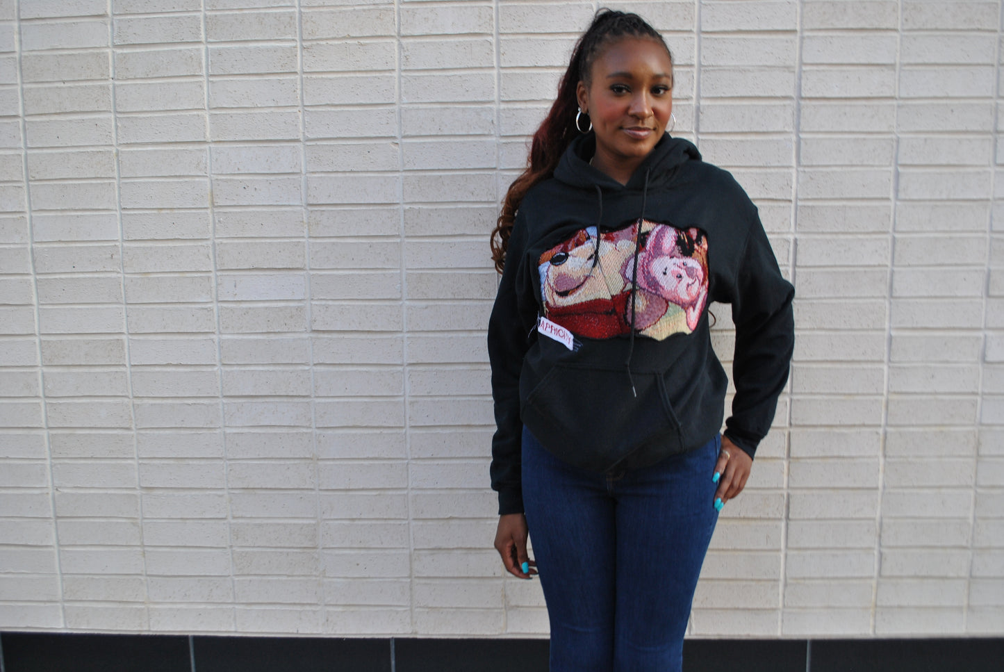 Custom Upcycled Hoodie