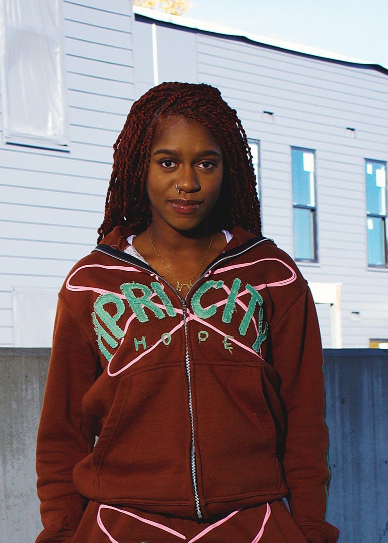 Brown Apricity Zip-up Hoodie