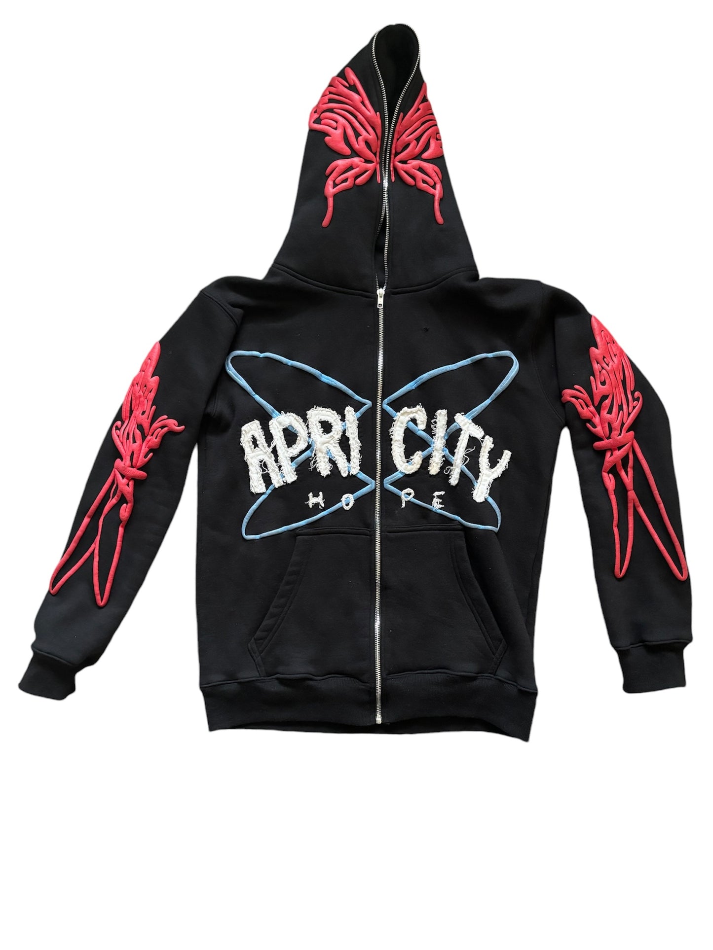 Black Apricity Zip-up Hoodie